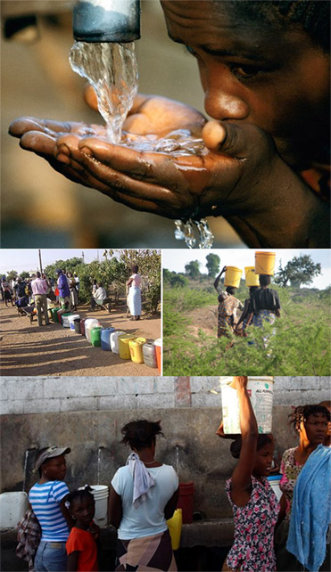 A clean water source means life to rural villages in Zimbabwe.