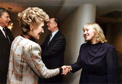 Ruth with Nancy Reagan