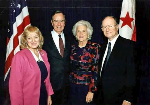 Ben & Ruth with President & Mrs Bush